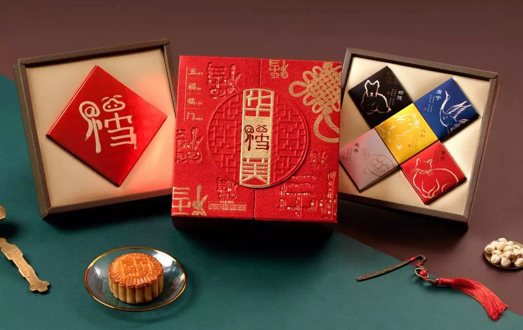 美满团圆,百福具臻,华美五福临门月饼 美满团圆,百福具臻,华美五福临门月饼