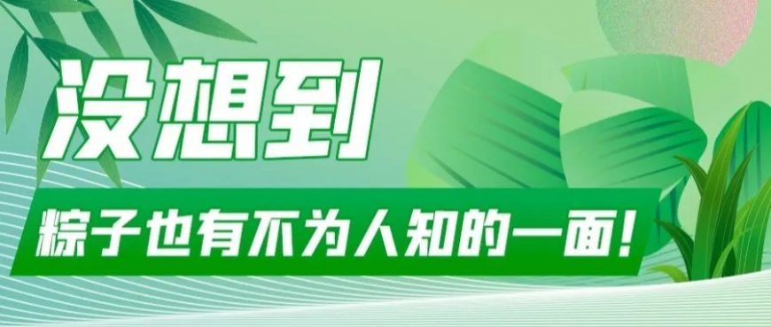 没想到，粽子也有不为人人知的一面…